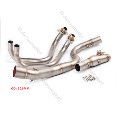 Header Exhaust Front Link Pipe Escape For Kawasaki Ninja 300 Z300 Z250 2013-2016