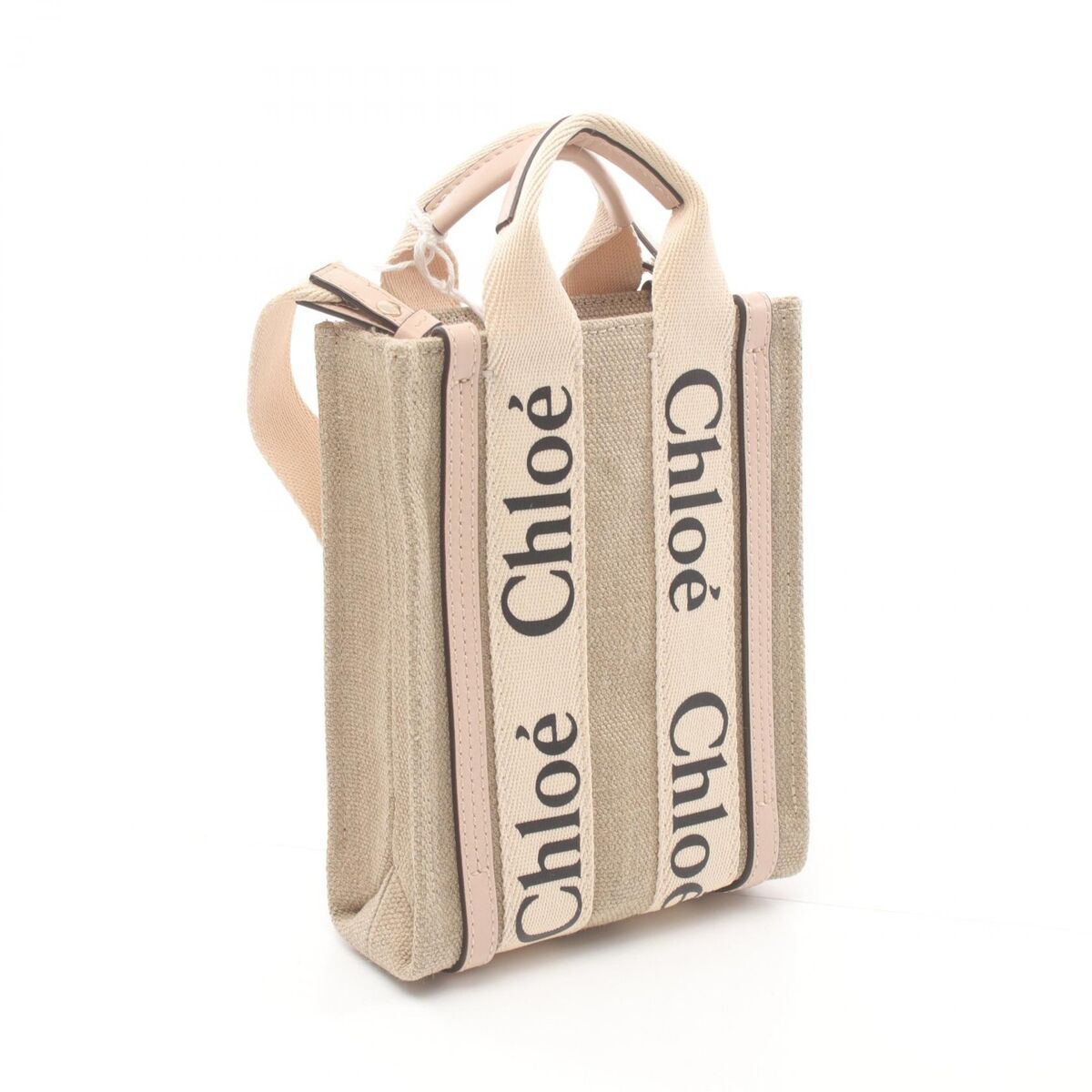 【国内即発】Chloe CHC24AP243 I26 90U woody ミニ トートバッグ Chloe WOODY North South Mini Tote shoulder crossbody bag
