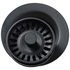 Elkay LKQD35BK Polymer Disposer Flange with Removable Basket Strainer - Black