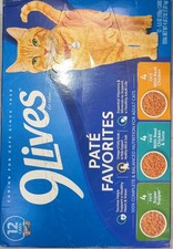 9Lives Pat Favorites Wet Cat Food 12 Cans Chicken Essential Vitamins Omega