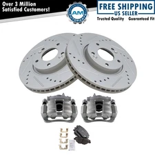 Front Ceramic Pads Performance Rotors & Calipers Kit for Hyundai Sonata