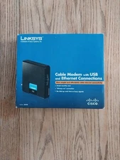 Linksys CM100 Cable Modem Usb And Ethernet 100 Mbps Internet Free Shipping