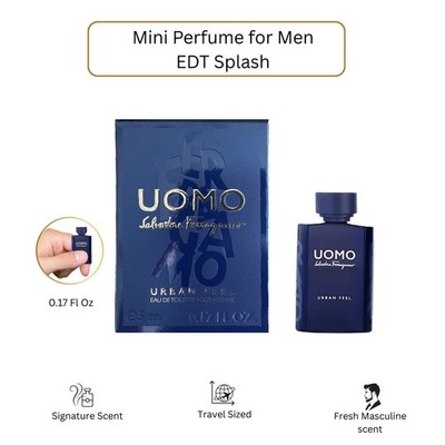Salvatore Ferragamo Uomo Urban Feel Mini Perfume 0.17oz Men s Fragrance