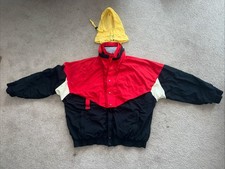 Vintage Winston Cigarettes Jacket Men L, Red/Black Windbreaker 1993 Promo