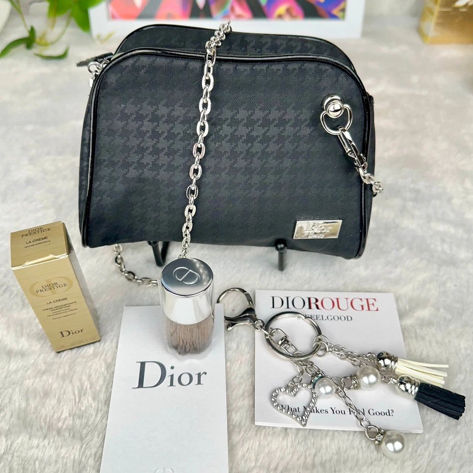 DIOR Beauty Line Pequeña Pata de Gallo Bolsa Bandolera Belleza Lindo Conjunto de Regalo Foto 2 de 2