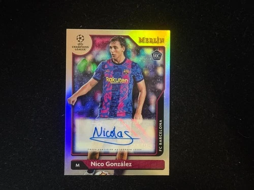 Nico Gonzalez 2021-22 Topps Merlin Chrome RC Auto #A-NG Barcelona
