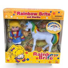 2003 Rainbow Brite And Starlite Horse Hallmark Toy Doll Playset New