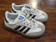 Adidas Samba OG Toddler Shoes 4K Cream Black Gum JQ5679 Kids Sneakers