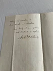 CIVIL WAR MAJOR GENERAL N P BANKS GOVERNOR OF MASS. SIGNED LETTER MARCH 1858