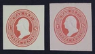 CKStamps: US Cut Square Stamps Collection Scott#UO52 UO53 Unused H NG
