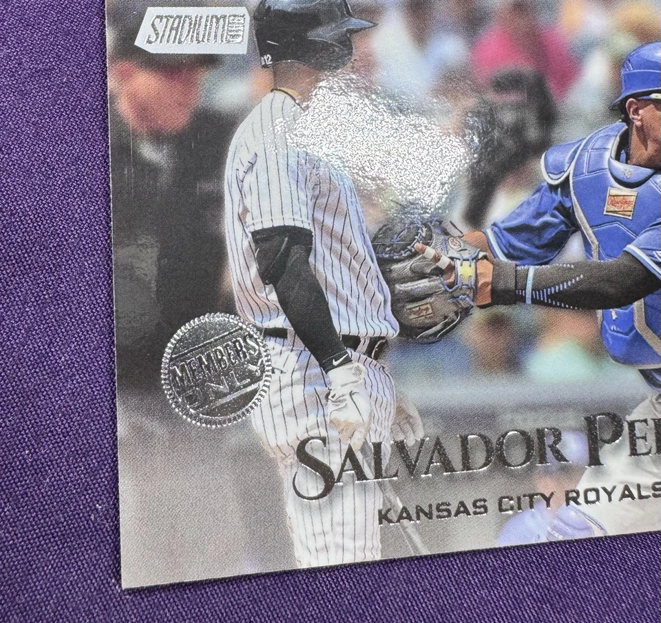 2019 Topps Stadium Club Members Only- Salvador Perez #198 - Case Hit - SSP - Image 3 of 3