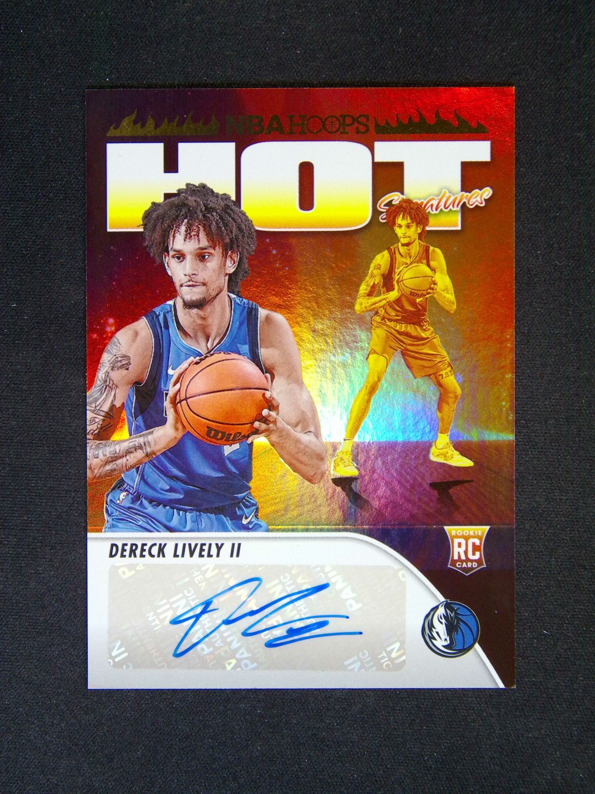 2023-24 Panini Hoops Dereck Lively II RC Rookie Hot Signatures Auto