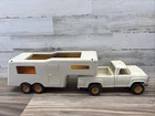 Vintage TONKA Fifth Wheeler Toy Hauler Camper Trailer Pickup Truck Steel