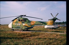 BG119 ORIGINAL K64 AIRCRAFT SLIDE: Romanian AF IAR-330L Puma SOCAT 49