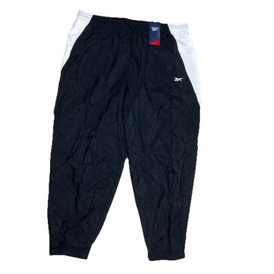 Reebok Adult Woven Track Pants - Vector Black & White size 2X /18-20W Sweatpants