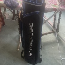 Mizuno Driver Demo Stand Golf Bag 4-Way Divider Black/Blue Shoulder Strap