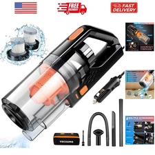 Multi-Purpose Car Vacuum with Accessory Kit - Ideal for Dust & Debris Removal
