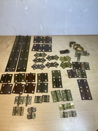 Lot of Antique Brass Hinges