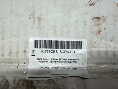 NIB  Emerson IC755CBS15CDA-BU Quick Panel Blank Bezel