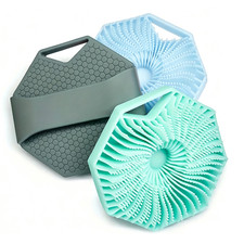 2 in 1 Silicone Body Shower Scrubber Wash Exfoliator Brush Scalp Massager US