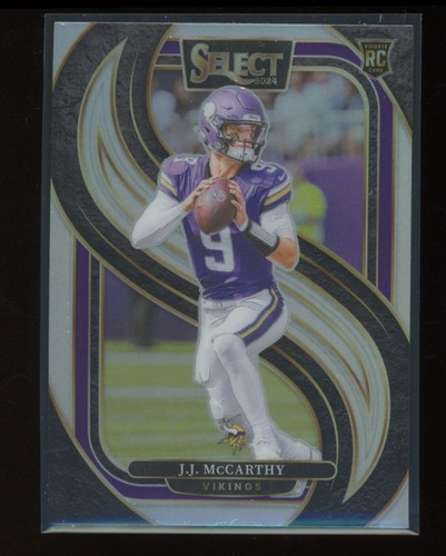 2024 Panini Select J.J. McCarthy Rookie #134 Silver Premier Level