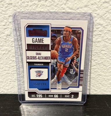Panini Contenders 2023-24 Shai Gilgeous-Alexander Pink Ticket /199 #52