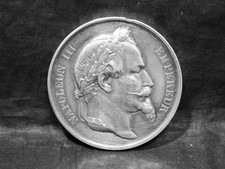 Srebrny medal - Napoleon III - ok. 49,7 g - ze spadku WY5117