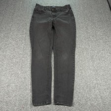 Curve Appeal Jeans Womens 6 28 Black Stretch Skinny Casual