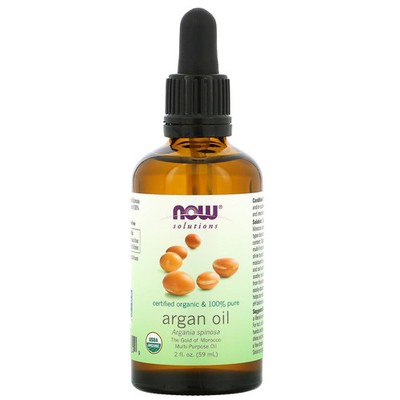 Now Foods Organic Argan Oil 2 fl oz 59 ml Hexane-Free, Organic