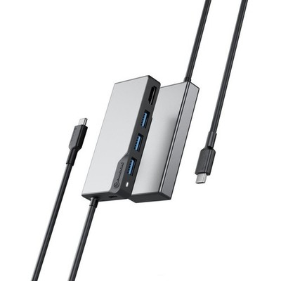 Alogic UCFUHDV2SGR USB-C 5-in-1 Hub HDMI 4K 100W PD Space Grey