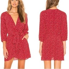 Free People NWT Clara Tunic Dress Floral Red Small