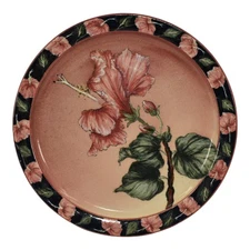 Santa Barbara Ceramic Design 1982 Pottery Hand Painted Wall Plate Plaque Foster