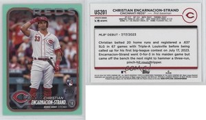 2024 Topps Update Debut Aqua Christian Encarnacion-Strand #US201 Rookie RC