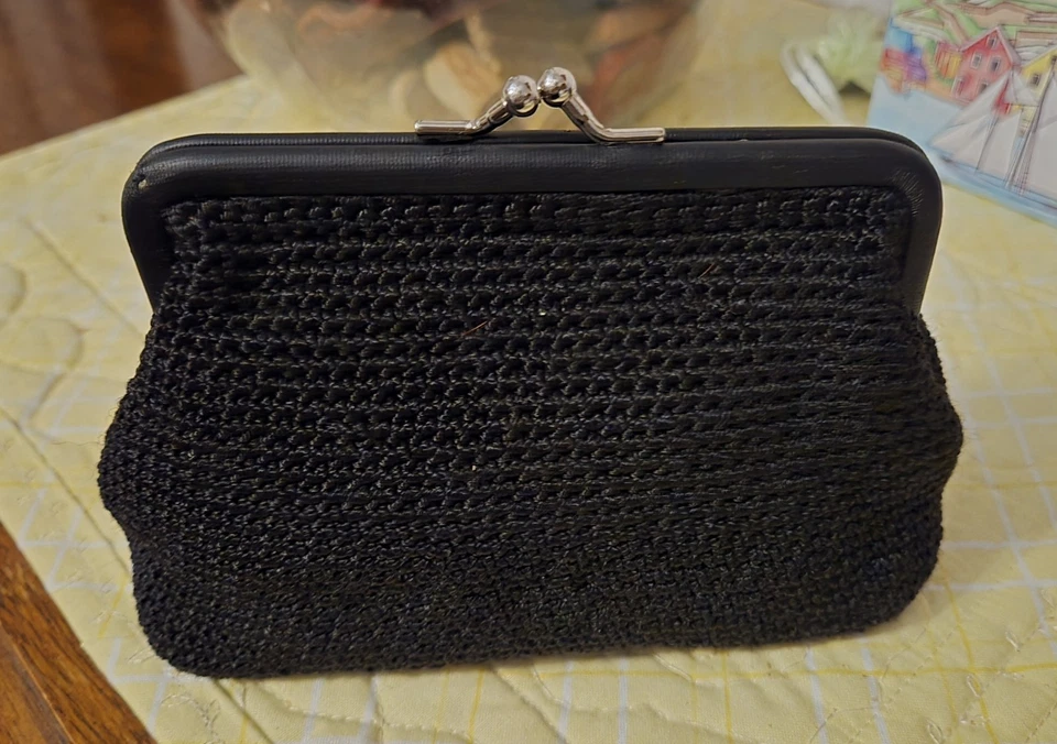 BOLSA DE GANCHILLO MARCO KISSLOCK NEGRO THE SAK MED DE COLECCIÓN AÑOS 90 ELLIOT LUCCA RARA Foto 2 de 4