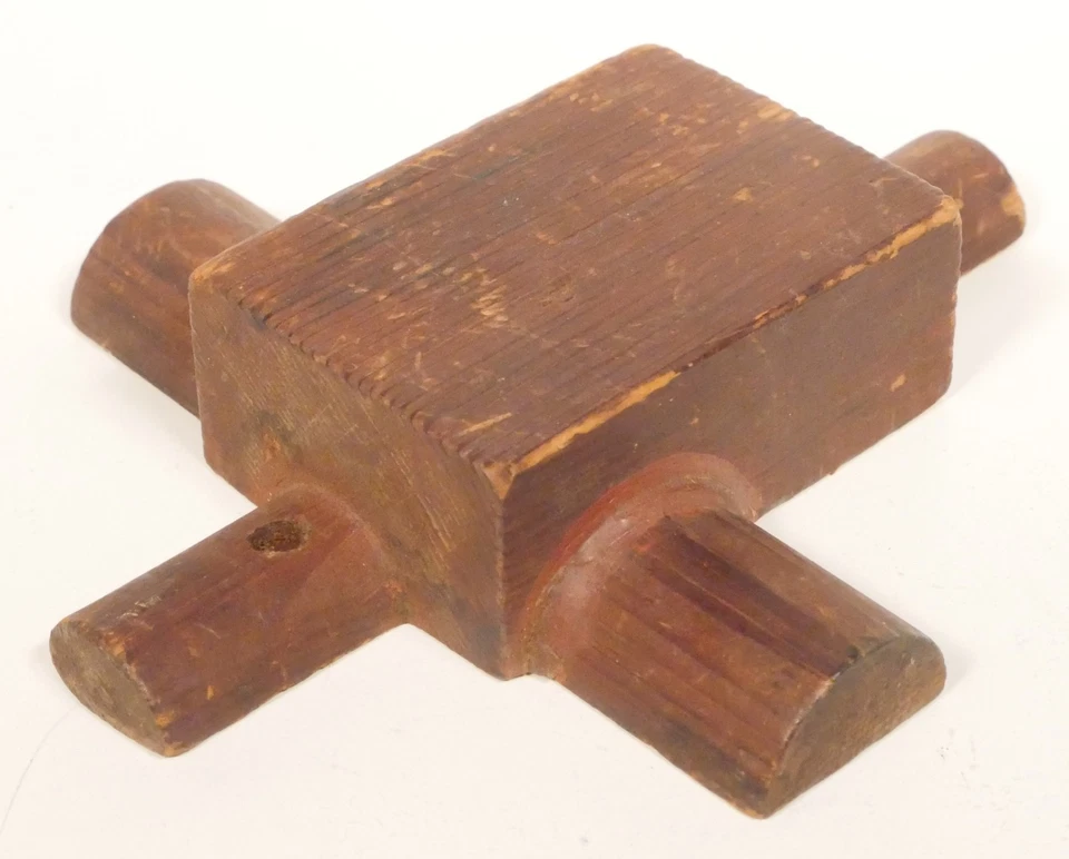 Antique Industrial Foundry Pattern 4-Way Junction 7.25" x 6.25" x 1.5" - Image 3 of 4