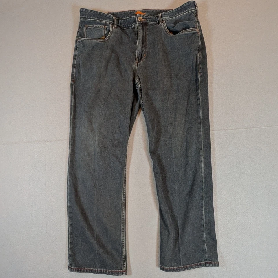 Мужские джинсы из денима Tommy Bahama серые прямые повседневные брюки размер 38x32 - Изображение 2 из 4