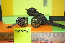 LOT of THREE 3 Vintage Cast Iron CANNONS