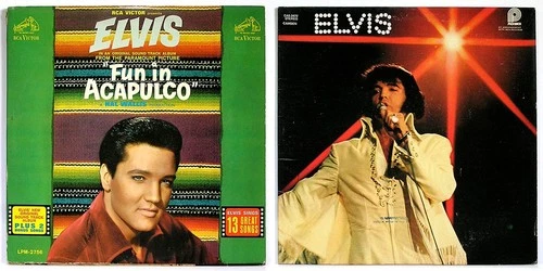 ELVIS PRESLEY 2 LPs 1963 Fun in Acapulco 1975 You'll Never Walk Alone