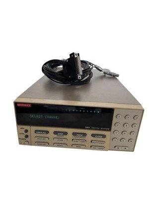 KEITHLEY 7001 SWITCH SYSTEM CHASSIS MAINFRAME WITH 7011-S QUAD 1x10 MULTIPLEXER