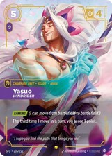 Yasuo - Windrider (Overnumbered) (235/221) - Spiritforged Foil (Riftbound TCG) N — live eBay listing
