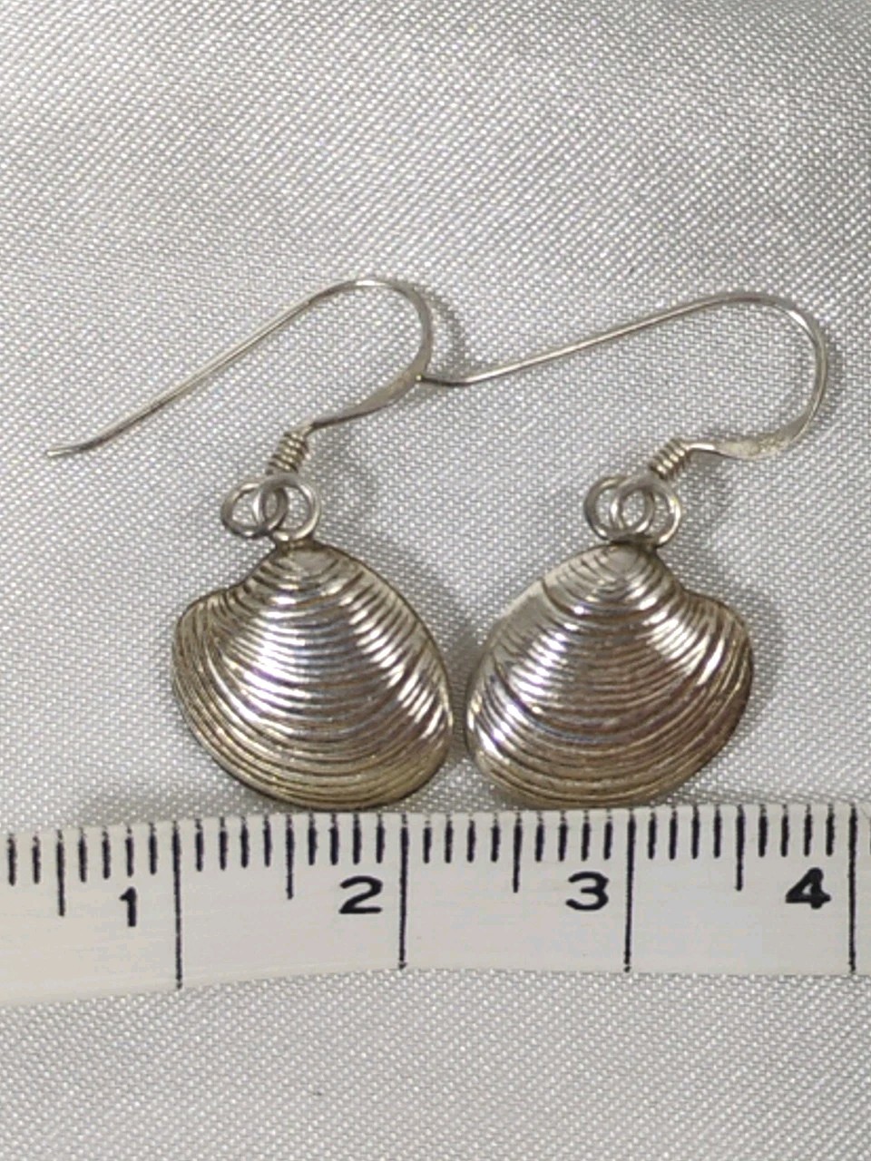 Erick's Solid Sterling Silver Dangle Clam Quahog … - image 4