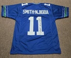 Jaxon Smith-Njigba Signed Blue Jersey Beckett Auto Seattle Seahawks Football