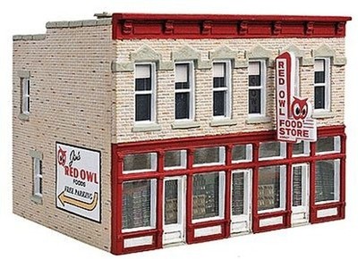 Walthers Cornerstone 933-3472 HO Maßstab Gebäude ''Jim's Red Owl'' Kit