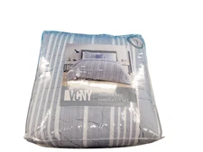 VCNY Home Dian Stripe King Size 4pc Bedding Set: Comforter, 2 Shams, 1 Pillow