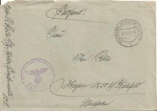 Feldpostbrief FINSTERWALDE 26.10.42 / Fliegerhorst / Fliegerhorstkompanie