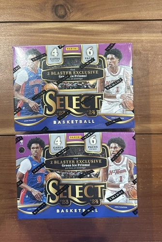 2023-24 Panini Select Basketball Hobby Blaster Box Lot X 2 🔥 Green Ice Prizms