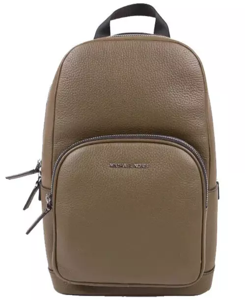 Michael Kors Commuter Slingpack Olive Leather 37S1LCOY1L NWT 368 Retail FS