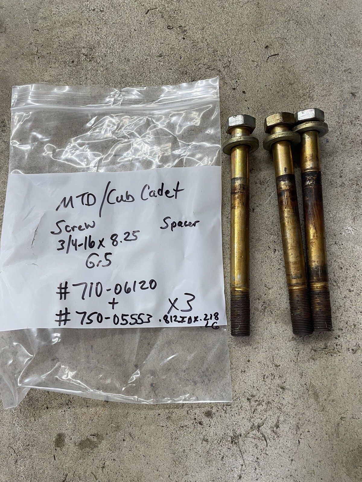 Genuine MTD/Cub Cadet Spindle Assembly Bundle - Includes Nut, Bolt, Screws & Grease Fitting - Part #618-3129C