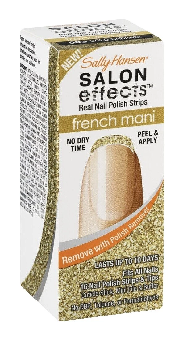 Tiras de esmalte de uñas brillo Sally Hansen