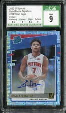 Killian Hayes 2020 Donruss #204 Rated Rookie Signatures Choice Autograph CSG 9